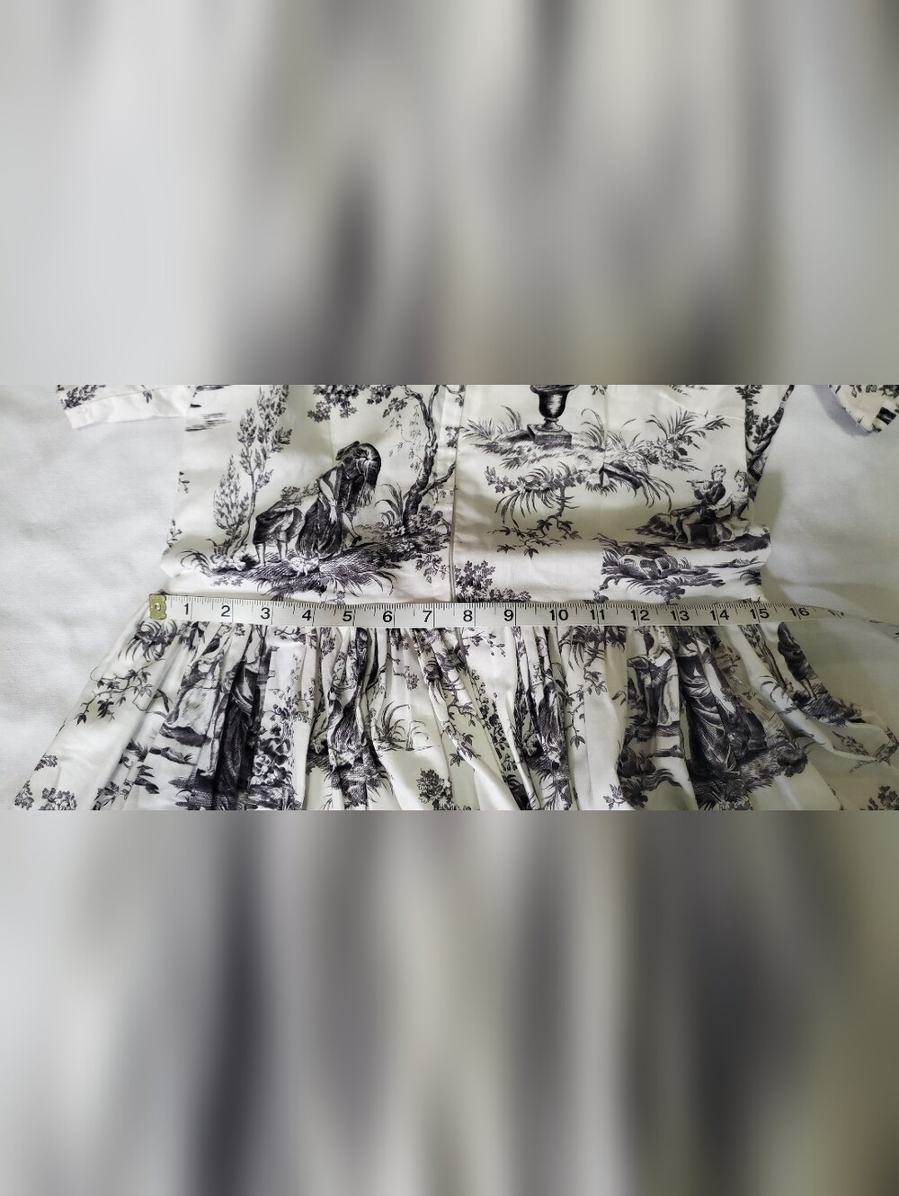 Bernie Dexter L Black And White Toile Dress - Picture 5 of 6